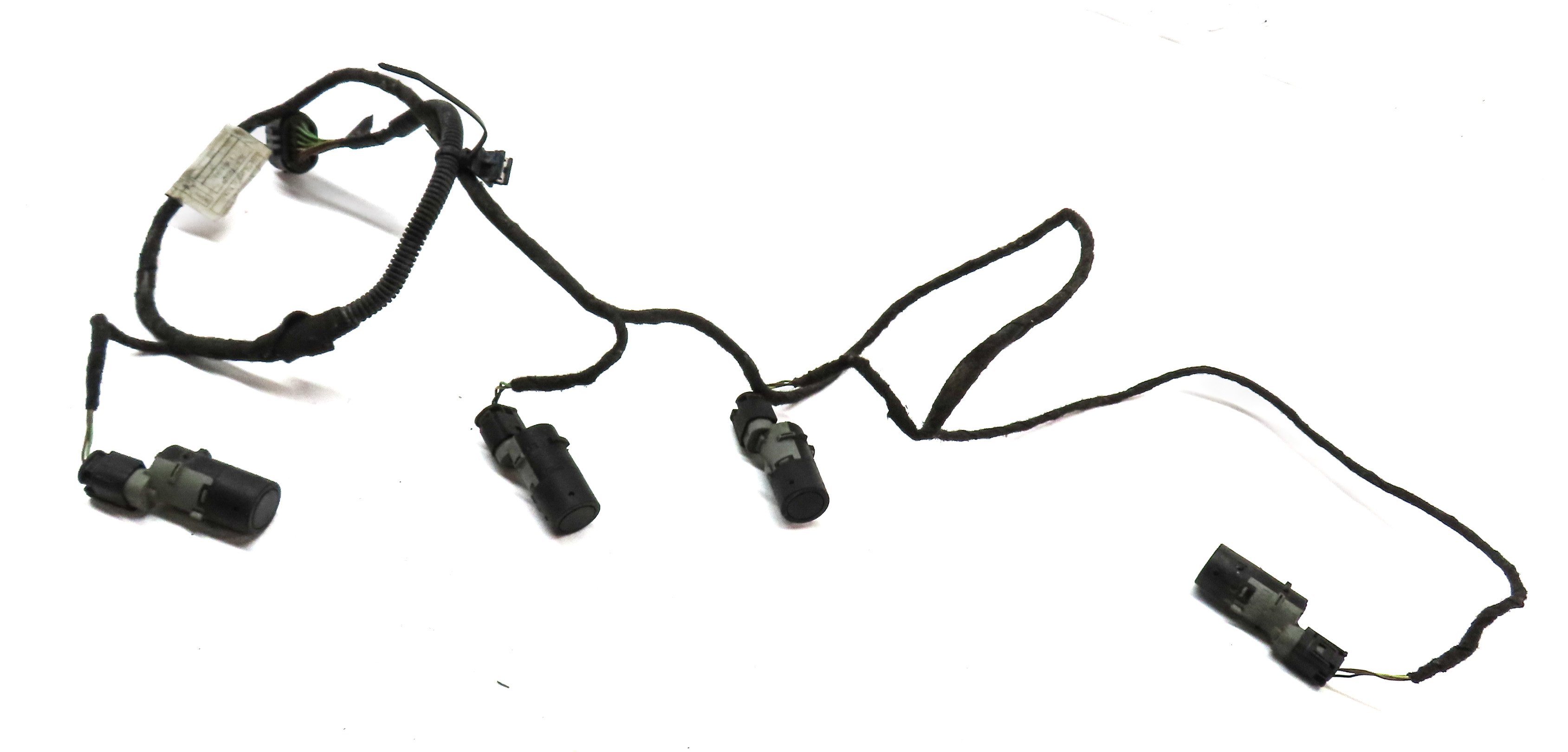 08 LAND RANGE ROVER (L322) REAR PARK ASSIST PDC DISTANCE SENSOR SET/4 w/HARNESS — exact item pictured